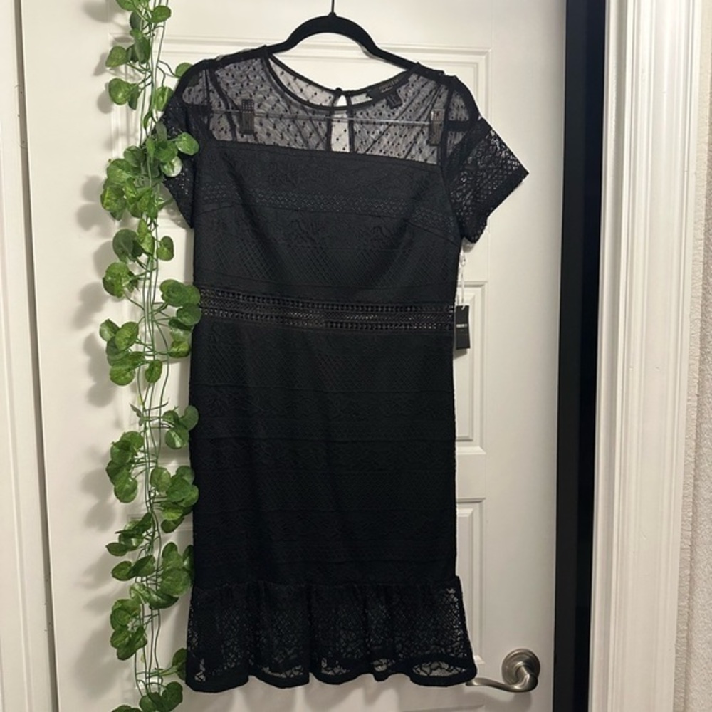 NWT Black lace dress L - - Picture 3 of 5